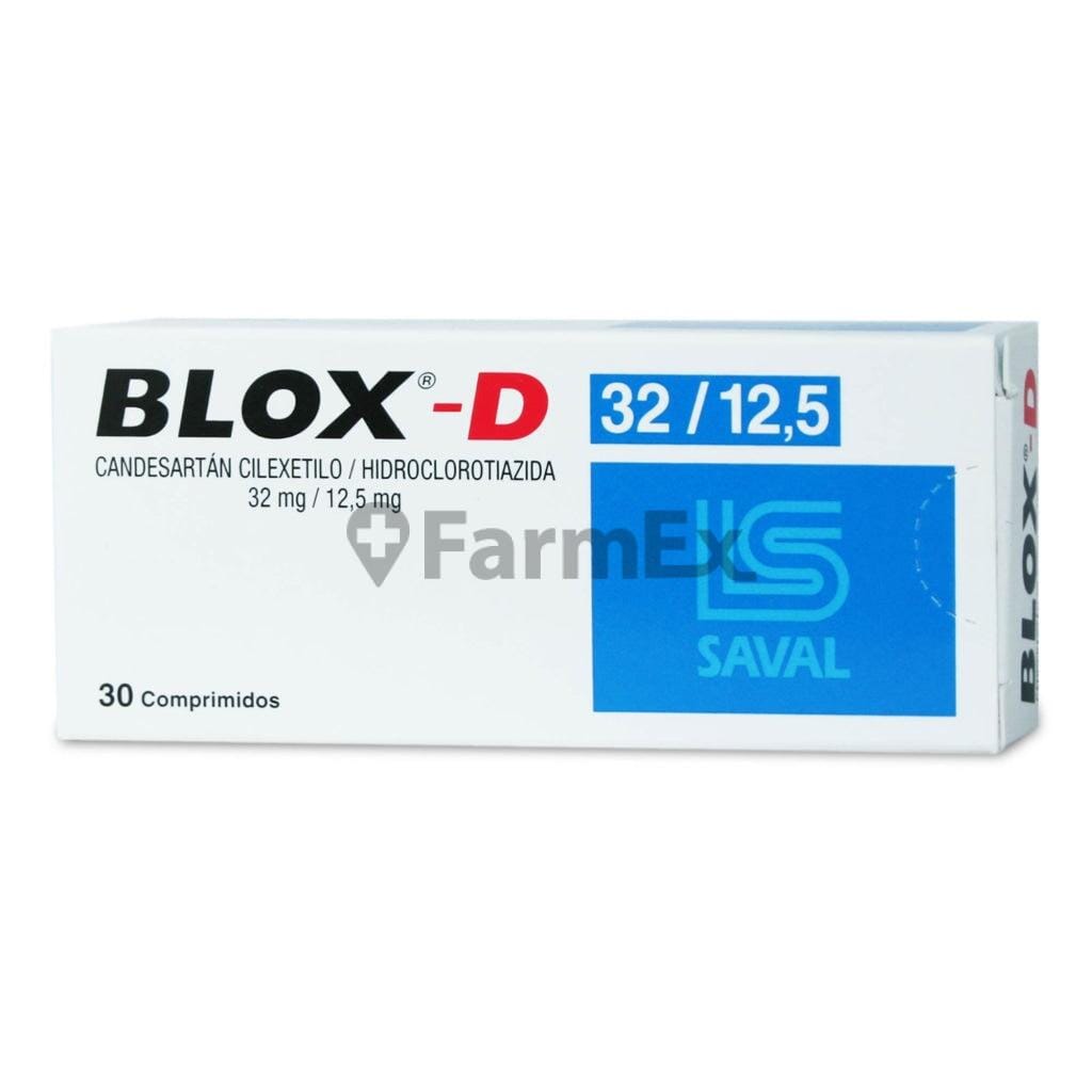 Blox-D 32 mg / 12,5 mg x 30 comprimidos Farmex-Pluxee-Persistente